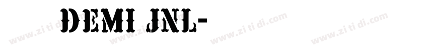 触控笔 Demi JNL字体转换